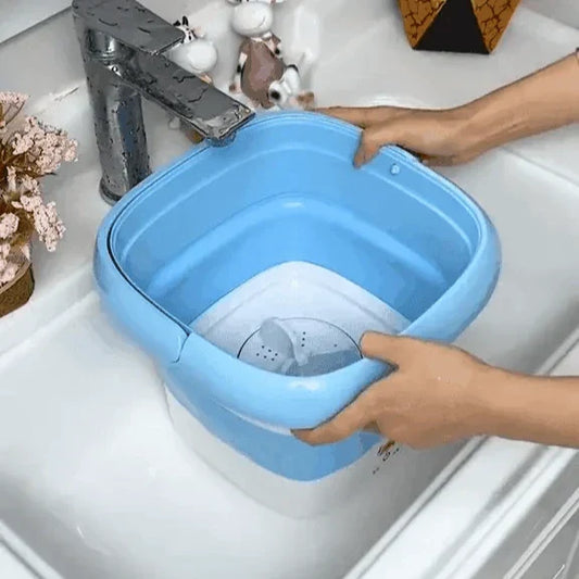 Mini portable washing machine: express washing and drying 